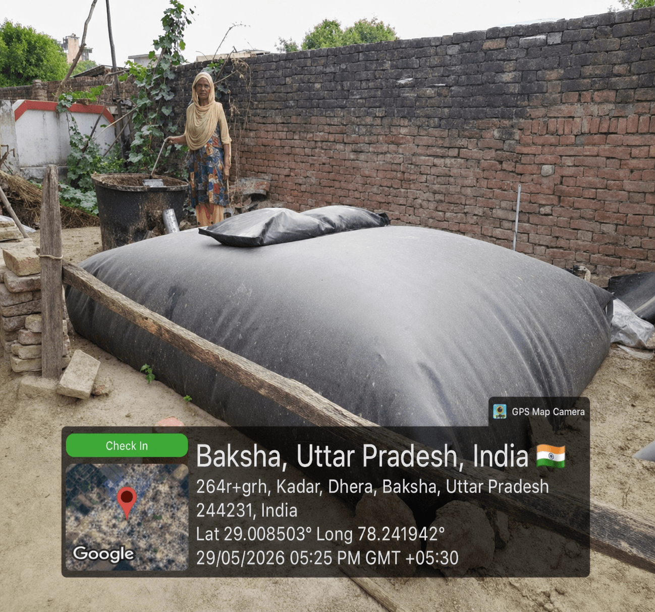 Household benefiting from the biogas initiative